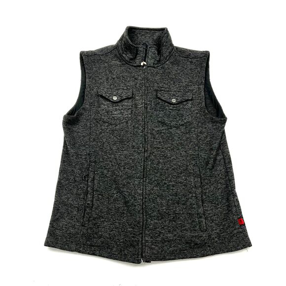 Mountain Khakis Old Faithful charcoal grey polyester vest mens size XL - Picture 1 of 7